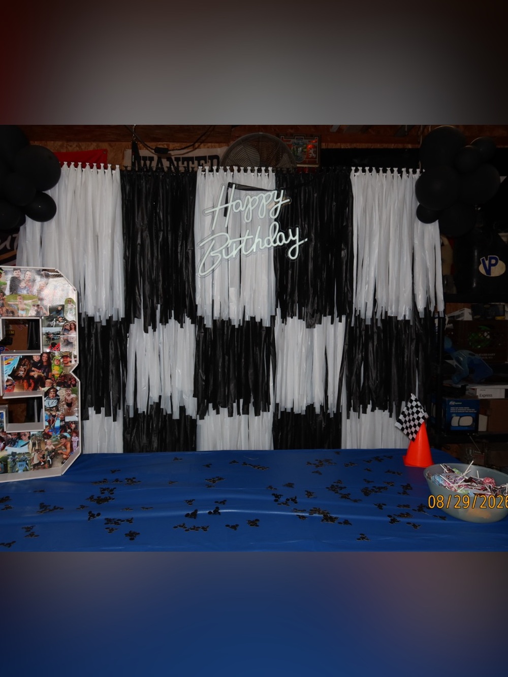 Black & White Party Backdrop / Event Decor